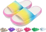 [YAQUEKOU] Bathing Shoes Boys Girls Original Slippers Bathing Slippers Cloudyzz Slippers Cloud Slippers Unisex Children's Home Slippers Non-Slip Mules Summer Garden Flip Flops, 01 A, 30/31 EU