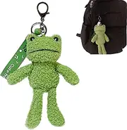 BCIULASL Cute Keychain Frog Plush Keychain Accessories Kawaii Keychains for Backpacks, Bags, Purse, Phone, Car Key Ring, Birthday Christmas Valentines Day New Year Gifts for Men Women