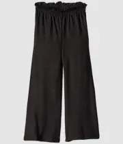 $79 Chaser Kid's Girl's Gray Knit Paperbag Waist Wide Leg Joggers Pants Size 6