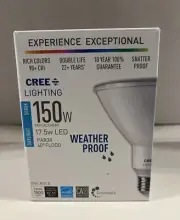 Cree Lighting PAR38 Weatherproof Outdoor 1 Count (Pack of 1), Daylight 150w