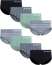 [Reebok] Women's Underwear - Seamless Hipster Briefs (8 Pack)