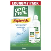 Opti Free Replenish Economy Pack 300+120mL + Lens Case