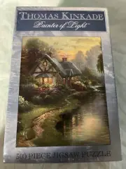 Thomas Kinkade 300 piece puzzle "A Quiet Evening"NEW*dented box