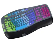 Keyboard Protector for Logitech K350 Wave - Rainbow Design Wireless
