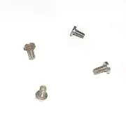 4 Tiny Flat-Spring Sax(or similar) Screws. Thread L x W: .09"(2.4mm)x.06"(1.6mm)