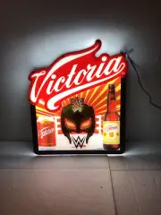 Victoria Beer WWE World Wrestling Entertainment Rey Mysterio Mask LED Light Sign