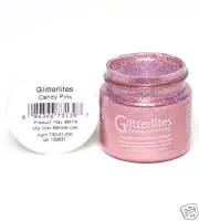 PINK Flexible Glitter Angelus Shoe Paint for leather & Synthetic SPARKLE !!!
