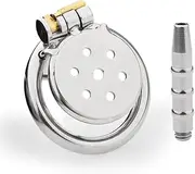 BDSM Chastity Cage Men's Metal Penis Cage Cook Cage Stainless Steel Chastity Cage Male Chastity Belt for Men Chasity Belt Chastity Cage Penis Cage Sex Toys for Men(B,45mm)