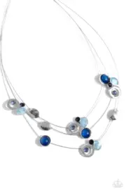 Paparazzi Affectionate Array Blue Necklace NWT