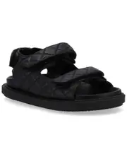 ALOHAS Hook-Loop Leather Sandal
