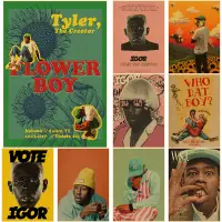 在飛比找蝦皮購物優惠-說唱歌手 Tyler The Creator 花童海報狼復古