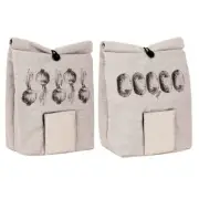 NEW WHITE MAGIC LINEN POTATO ONION OR VEGETABLE STORAGE BAG Reusable Cloth