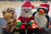 Ty Beanie Babies Zero Santa Roxie All Tag Errors!! 1998 2000 Mint Cond.