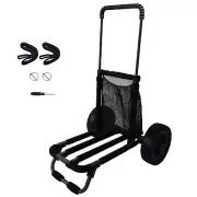 Beach Cart, Foldable Aluminum Beach Trolley Garden Sandy Cart with Airless 12...