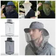 Outdoor Anti Mosquito Net Hat with Hidden Mesh Protection Face Fishing Sun Hats