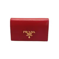 在飛比找蝦皮購物優惠-PRADA 名片夾女士 紅色 日本直送 二手