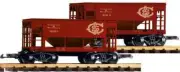 PIKO ~ G Scale ~ D&RGW Bulkhead Flat w/ Pipe Load ~ 38952