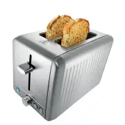 Baccarat The Toasty Slice 2 Slice Toaster Silver