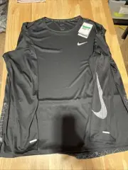 Nike Drifit Miler Run Flash Ls Tshirt Mens Size - X-Large Black