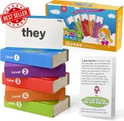 520 Sight Words Flashcards Vocabulary Set, Dolch Fry High Frequency Site Word Ed
