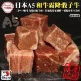 在飛比找遠傳friDay購物優惠-【頌肉肉】日本A5熟成和牛霜降骰子牛4包(約100g/包)【