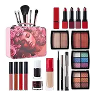 Make Up Kits - Portable Cosmetic Set, Large Capacity Make Up Kit | Long-Lasting Makeup Palettes Waterproof Dress-Up Accessories for Travel, Cosmetic Set with Reusable Case Up Kit
