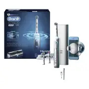Oral-B Genius 9000 Electric Toothbrush with 3 Heads & Travel Case - White