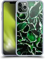 Head Case Designs Officially Licensed PLdesign Hosta Undulata Albomarginata Flowers and Leaves Gel Case [Military Grade Protection] Compatible with Apple iPhone 11 Pro Max