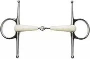 Lorina Flexi Single Jointed Full Cheek Snaffle (UK Size: 5.5in) (Silver/White)