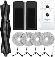 Main Side Brush Filters Mop Pads Dust Bags Compatible for Ecovacs Deebot X2 Omni Robot Vacuum Cleaner Replacement Accessories