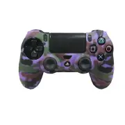 Silicone Grip Purple Camo Soft Shell Non Slip For PS4 Controller