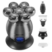 5 in 1 Electric Head Shaver for Bald Men 7D Floating Cutter Beard Trimmer