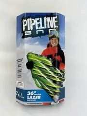 Pipeline Sno Lazer Sled Inflatable 1 Person Snow Tube Sled with 2 Grip Handle
