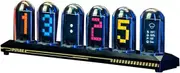 Daiilg DIY LED Nixie Tube Clock RGB IPS Color Screen Digital Clock Glows WiFi Analog Clocks for Esports Game Desktop Decor