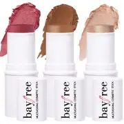 Cosmetics Multi Stick Trio - Cream Blush Stick Highlighter Stick & Moi...