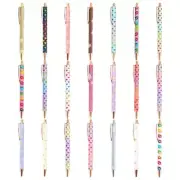 10Pcs Retractable Metal Ballpoint Pen Glitter Ballpoint Pen Office Signing Pen