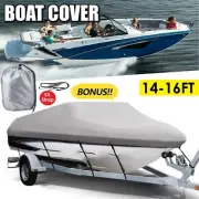 Marine Grade 14 FT - 16 FT Trailerable Jumbo Boat Cover Seamanship Boat Cover