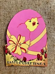 U Choose Vintage Inspired 1900's Chick Hatches Egg Easter Cardstock Decoration