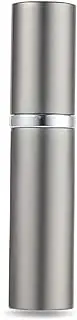 [SixTmoon] AsaNana Perfume Atomizer, Refillable & Travel Size Perfume Bottle, Leaking Proof,Bottom Pump without Funnel, Luxurious Small women and men, 5 ml (Silver)