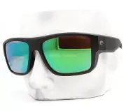 Costa Del Mar Sunglasses Taxman Matte Black Green Glass Polarized 580G w/case