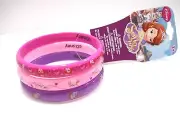 Disney Junior Sofia The First Girl's Bangle Bracelets Set of 3 One Size New