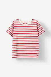 [Cotton On Kids] Cotton On Kids - Poppy Short Sleeve Graphic Print Tee - Varsity red/vanilla stripe 3 VARSITY RED/VANILLA STRIPE