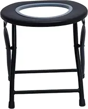 Healeved 1Set Foldable Toilet Chair Portable Outdoor Stool for Elderly Pregnant Women Non Slip Design Easy to Store Strong Load Bearing Capacity for Camping Travel