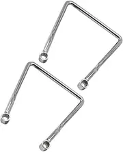 ULTECHNOVO 1pair Heavy Duty Motorcycle Saddlebag Mounting Bracket Kit Quick Installation Compatibility Support for All Motorcycle Models Silver Finish