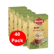 Moccona Hot/iced Hazelnut Latte Sachets 40 Pack