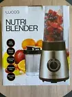 BNIB Lucca Brand Stainless Steel 2 Speed + Pulse Nutri Blender with 2 Bottles