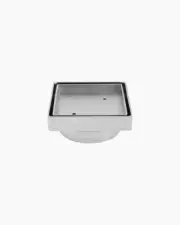 Shower Floor Grate Square Tile Insert Waste Bermuda 100mm Stainless Steel Drain