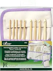 Clover Interchangeable Tunisian Crochet Hook Takumi Combo Set