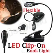LED Book Reading Book Light Clip on Bed Rechargeable Flexible Lamp Table Light
