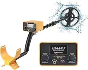 Metal Detectors, Metal Detector Underground Depth Detector Adjustable Tracker Metal Detector Treasure Hunter Gold Digger Accurate Locating for Beach/Gold Hunting(Orange)
